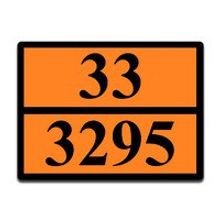 Оранжевая табличка опасный груз 33-3295 (газовый конденсат)