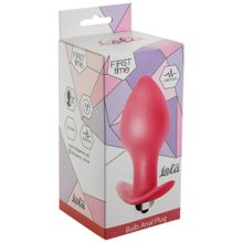 Lola toys Розовая анальная вибропробка Bulb Anal Plug - 10 см.