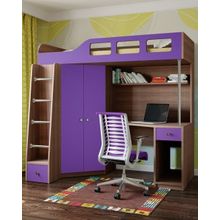 РВ мебель Астра 7 дуб шамони фиолетовый