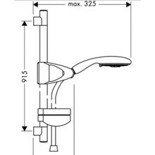 Душевой гарнитур Hansgrohe Raindance E 120 3jet (27885000) (90 см)