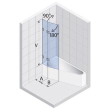 Шторка для ванной Riho Scandic (GC60200) (118x150)