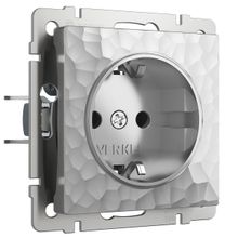 Werkel Розетка Werkel Hammer с заземлением серебряный W1271006 4690389162800 ID - 239113