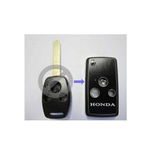 Корпус выкидного ключа для HONDA, 3 кнопки, металлическая панель (khn031)