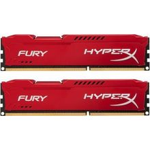 Модуль памяти Kingston DDR3 DIMM 16GB (PC3-10600) 1333MHz Kit (2 x 8GB) HX313C9FRK2 16 HyperX FURY Red Series CL9