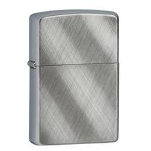 Зажигалка серебристая матовая Zippo 28182 с покрытием Brushed Chrome