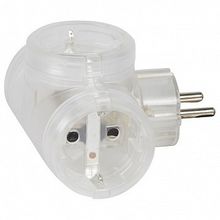 Розетка трехместная  HELIUM -местный, с заземлением, белый, 050663 | код. L050663 |  Legrand