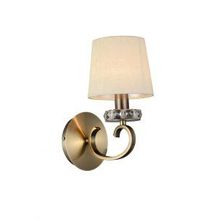 Бра декоративное OML-614 античная латунь кремовый хрусталь E14 1*40W 220V арт.OML-61401-01