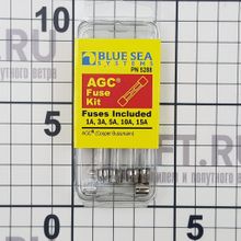 Blue Sea Комплект стеклянных предохранителей Blue Sea AGC Fuse Kit 5288