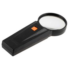 Лупа STAYER "STANDARD" с подсветкой, 4 кратное увеличение, диаметр линзы - 65мм