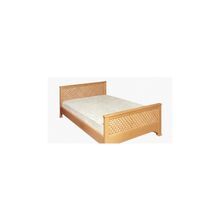 Кровать Альфа-Классика, 2 спинки (Размер кровати: 120Х190 200, Цвет: орех, береза, Модификация: Не филенчатый)
