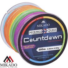 Плетеный шнур Mikado NORWAY QUEST COUNTDOWN 0,18 (300 м)-14,50 кг.