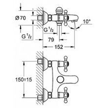 Смеситель Grohe Sinfonia 25030000 для ванны с душем