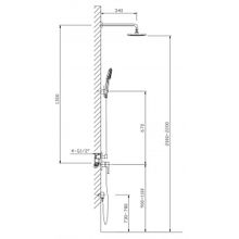 Timo Душевая система Selene SX-2069  00 SM  ( 1013 )