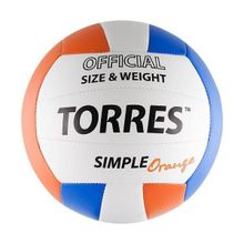 Мяч волейбольный Torres Simple Orange арт. V30125 р.5