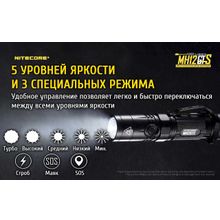 NiteCore Аккумуляторный фонарь — NiteCore MH12GTS, от USB