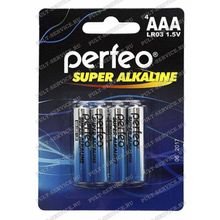 Батарейка Perfeo LR03 (AAA) (1,5V) блист-4