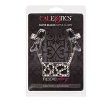 California Exotic Novelties Цепь с зажимами для сосков Silver Beaded Nipple Clamps