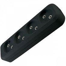 Колодка розеточная   4-местный, черный, SQ1806-0111 |  код. SQ1806-0111 |  TDM
