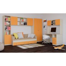 РВ-мебель Модульная детская Астра, композиция 1, оранжевый