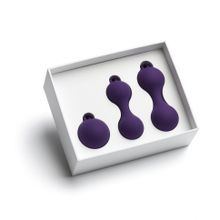 Набор из 3 фиолетовых вагинальных шариков Kegel Training Set (235436)