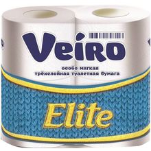 Veiro Elite 4 рулона в упаковке 3 слоя