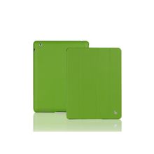 Кожаный чехол JisonCase Leather Case Premium Green (Салатовый цвет) для iPad 2 iPad 3 iPad 4