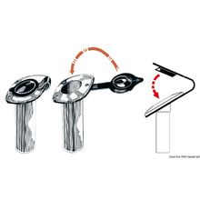 Osculati Cap for flush-mount rod holder soft PVC black, 41.168.03NE