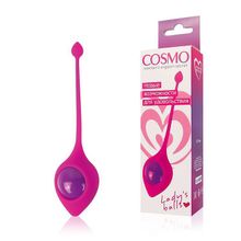 Bior toys Розовый вагинальный шарик Cosmo с хвостиком (розовый)