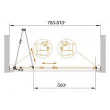 Душевая дверь в нишу CEZARES ECO-O-BS-90 ECO-O-BS-90-C-Cr
