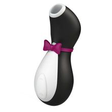 Вакуум-волновой бесконтактный стимулятор клитора Satisfyer Penguin (черный с белым)