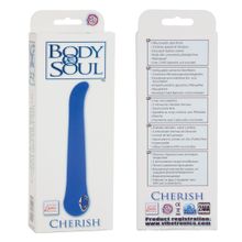 California Exotic Novelties Синий вибратор Body   Soul Cherish - 16,5 см.