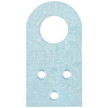 Проушина прямая, 2,0 мм, 75х40 мм, цинк, СибрТех, 46503