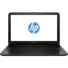 Ноутбук HP15 15-ac004ur 15.6" 1366x768, Intel Pentium N3825 1.9GHz, 2Gb, 500Gb, привода нет, WiFi, Cam, DOS, черный