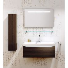 Aqwella Пенал для ванной Анкона 25 венге трюфель