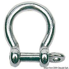 Osculati Bow shackle AISI 316 19 mm, 08.421.19