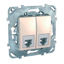 Schneider Electric Розетка телефонная 2xRJ11 Schneider Electric Unica MGU5.9090.25ZD ID - 237288