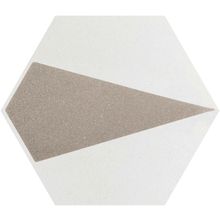 Paradyz Esagon Esagon Concrete Silver Inserto A декор шестигранник 171 мм*198 7.3 мм