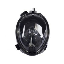 Маска для плавания с трубкой (Маска для снорклинга, черная L XL)