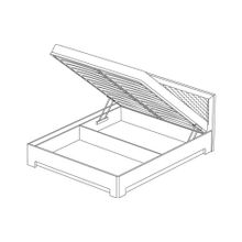 Кураж Кровать-1 с подъемным основанием 1600 экокожа Парма Нео