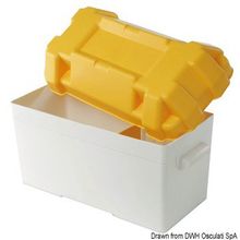 Osculati Battery box white yellow moplen 120 A, 14.546.02