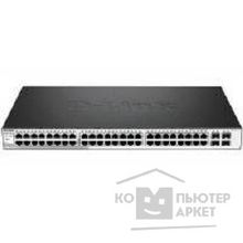 D-Link DGS-1210-52MP C1A F1A PROJ Настраиваемый коммутатор Web Smart с 48 портами 10 100 1000Base-T с поддержкой РоЕ и 4 портами 1000Base-X SFP