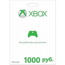 Карта оплаты Xbox Live 1000 рублей. Коробочная версия