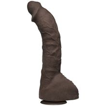 Doc Johnson Коричневый фаллоимитатор-гигант Prince Yahshua ULTRASKYN 10.5” Cock with Removable Vac-U-Lock Suction Cup - 27,4 см. (коричневый)