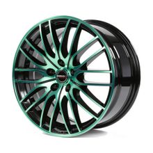 Колесные диски Borbet CW4 5 8,0R17 5*112 ET48 d72,5 Black Green Glossy [222031]