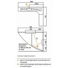Мебель для ванной Акватон Корнер 100 R
