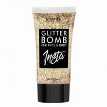 LAMEL PROFESSIONAL PROFESSIONAL Жидкий глиттер для макияжа INSTA Glitter Bomb | Ламель