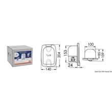 Osculati Power plug for deck connection, female 16 A, 14.336.01