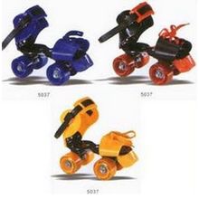 Joerex Роликовые коньки JOEREX 5037 детские четырехколесные (желтый)