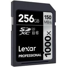 Карта памяти Lexar SDXC 256GB 1000x UHS-II 150Mb s Class 10, UHS Speed Class 3  LSD256CRBNA1000