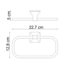 WasserKRAFT Держатель полотенец кольцо Wern K-2560